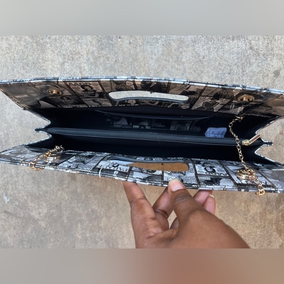 Handmade structured monochromatic Crossbody/ Clutch Obama and Michelle - Picture 4 of 9